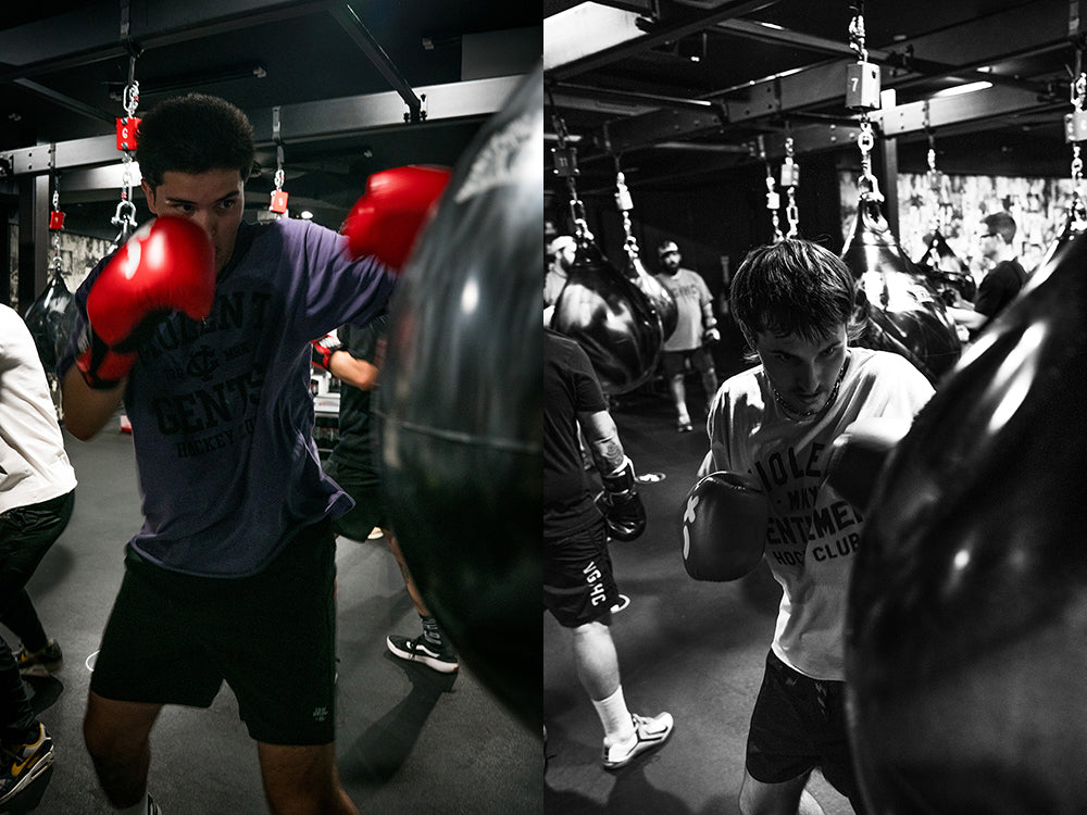 THE GANG GOES TO A BOXING CLASS...