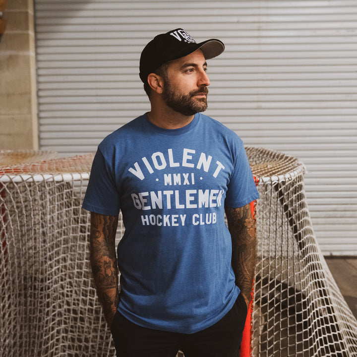 Hockey Loyalty Premium Tee - - Men's T-Shirts - Violent Gentlemen Hockey Lifestyle | Built by Fans for Fans | Perfect Gift for hockey fan or hockey players that live in the hockey culture