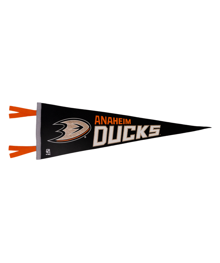Hockey Anaheim Ducks Pennant • NHL x Oxford Pennant - - Pennant - Oxford Pennant Hockey Lifestyle | Built by Fans for Fans | Perfect Gift for hockey fan or hockey players that live in the hockey culture