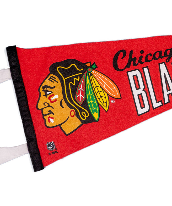 Hockey Chicago Blackhawks Pennant • NHL x Oxford Pennant - - Pennant - Oxford Pennant Hockey Lifestyle | Built by Fans for Fans | Perfect Gift for hockey fan or hockey players that live in the hockey culture