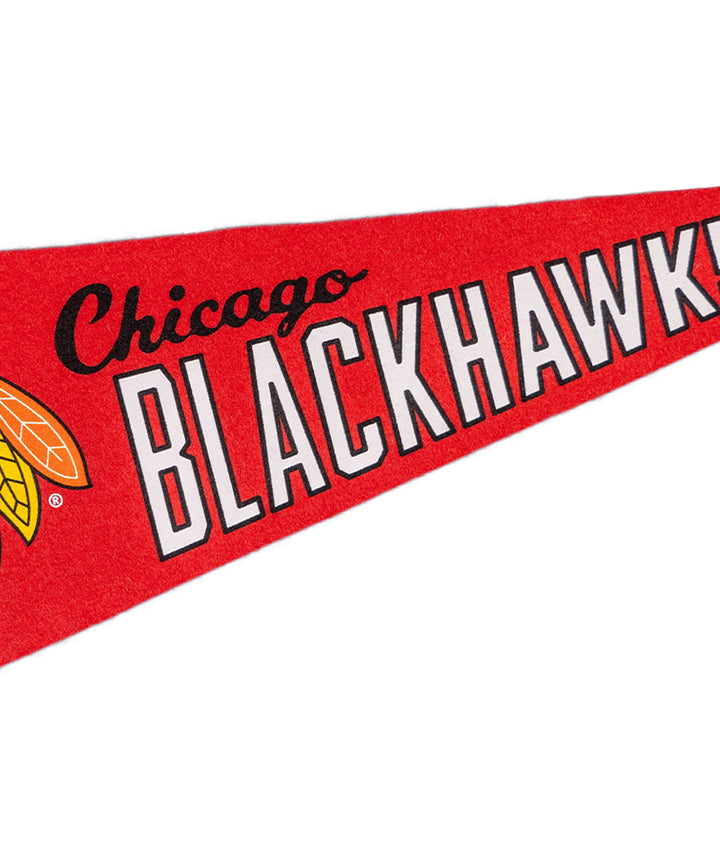 Hockey Chicago Blackhawks Pennant • NHL x Oxford Pennant - - Pennant - Oxford Pennant Hockey Lifestyle | Built by Fans for Fans | Perfect Gift for hockey fan or hockey players that live in the hockey culture