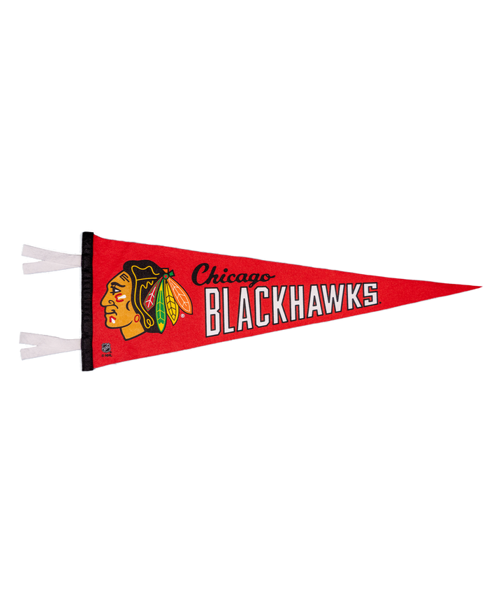 Hockey Chicago Blackhawks Pennant • NHL x Oxford Pennant - - Pennant - Oxford Pennant Hockey Lifestyle | Built by Fans for Fans | Perfect Gift for hockey fan or hockey players that live in the hockey culture