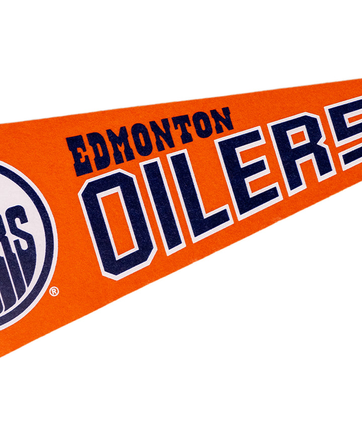 Hockey Edmonton Oilers Pennant • NHL x Oxford Pennant - - Pennant - Oxford Pennant Hockey Lifestyle | Built by Fans for Fans | Perfect Gift for hockey fan or hockey players that live in the hockey culture