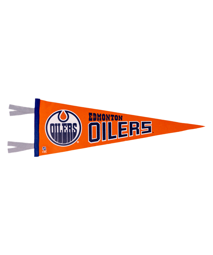Hockey Edmonton Oilers Pennant • NHL x Oxford Pennant - - Pennant - Oxford Pennant Hockey Lifestyle | Built by Fans for Fans | Perfect Gift for hockey fan or hockey players that live in the hockey culture