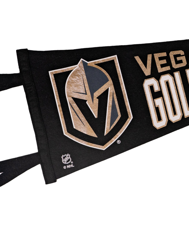 Hockey Vegas Golden Knights Pennant • NHL x Oxford Pennant - - Pennant - Oxford Pennant Hockey Lifestyle | Built by Fans for Fans | Perfect Gift for hockey fan or hockey players that live in the hockey culture