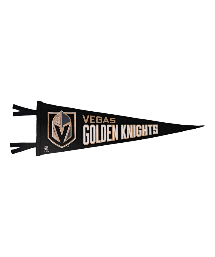 Hockey Vegas Golden Knights Pennant • NHL x Oxford Pennant - - Pennant - Oxford Pennant Hockey Lifestyle | Built by Fans for Fans | Perfect Gift for hockey fan or hockey players that live in the hockey culture