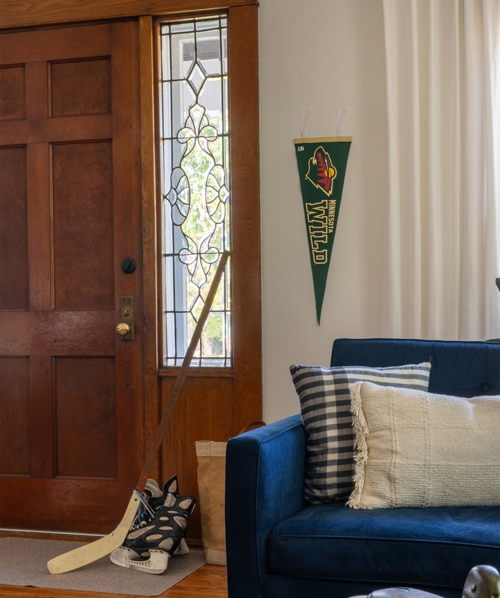 Hockey Minnesota Wild Pennant • NHL x Oxford Pennant - - Pennant - Oxford Pennant Hockey Lifestyle | Built by Fans for Fans | Perfect Gift for hockey fan or hockey players that live in the hockey culture