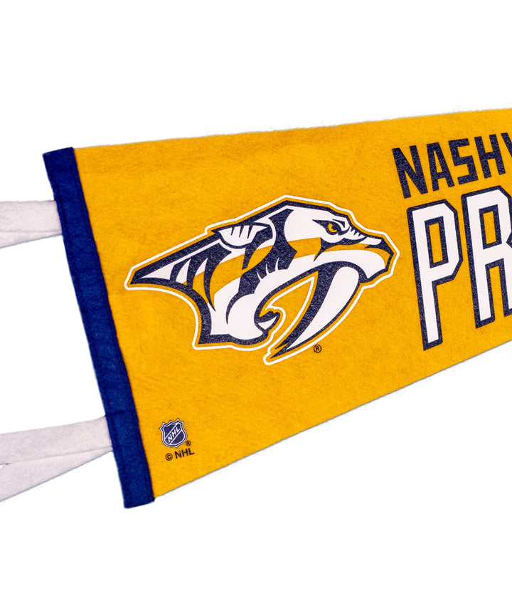 Hockey Nashville Predators Pennant • NHL x Oxford Pennant - - Pennant - Oxford Pennant Hockey Lifestyle | Built by Fans for Fans | Perfect Gift for hockey fan or hockey players that live in the hockey culture