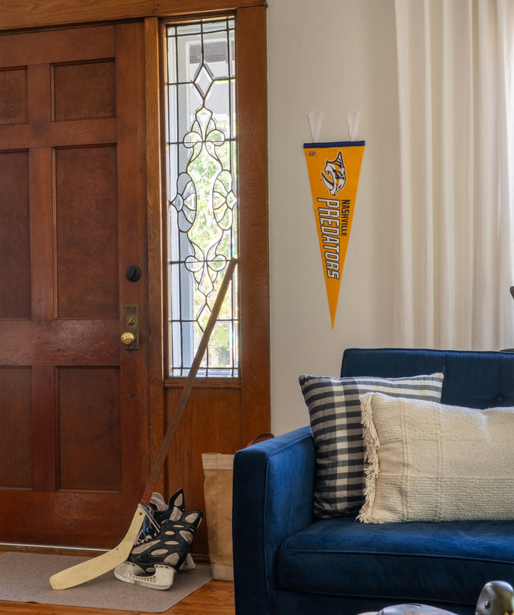 Hockey Nashville Predators Pennant • NHL x Oxford Pennant - - Pennant - Oxford Pennant Hockey Lifestyle | Built by Fans for Fans | Perfect Gift for hockey fan or hockey players that live in the hockey culture