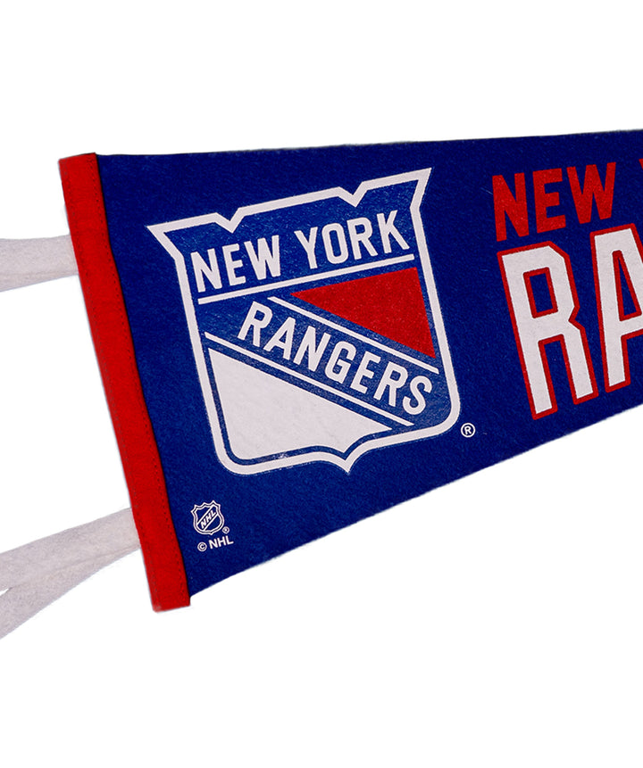 Hockey New York Rangers Pennant • NHL x Oxford Pennant - - Pennant - Oxford Pennant Hockey Lifestyle | Built by Fans for Fans | Perfect Gift for hockey fan or hockey players that live in the hockey culture