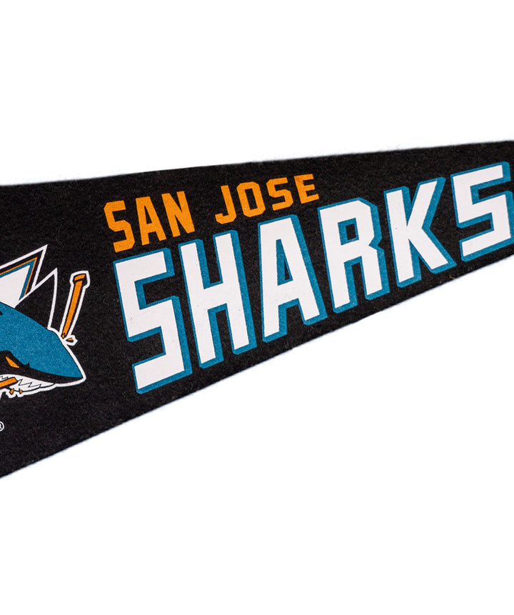 Hockey San Jose Sharks Pennant • NHL x Oxford Pennant - - Pennant - Oxford Pennant Hockey Lifestyle | Built by Fans for Fans | Perfect Gift for hockey fan or hockey players that live in the hockey culture