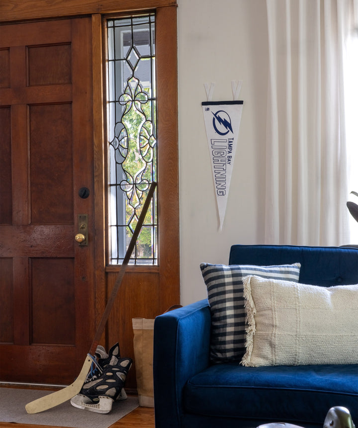 Hockey Tampa Bay Lightning Pennant • NHL x Oxford Pennant - - Pennant - Oxford Pennant Hockey Lifestyle | Built by Fans for Fans | Perfect Gift for hockey fan or hockey players that live in the hockey culture