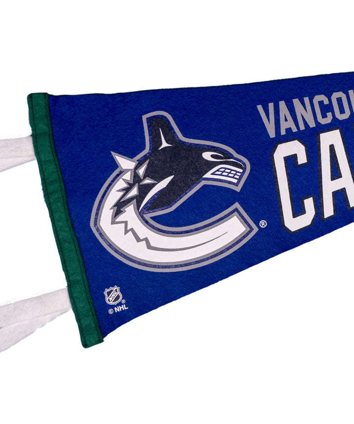 Hockey Vancouver Canucks Pennant • NHL x Oxford Pennant - - Pennant - Oxford Pennant Hockey Lifestyle | Built by Fans for Fans | Perfect Gift for hockey fan or hockey players that live in the hockey culture