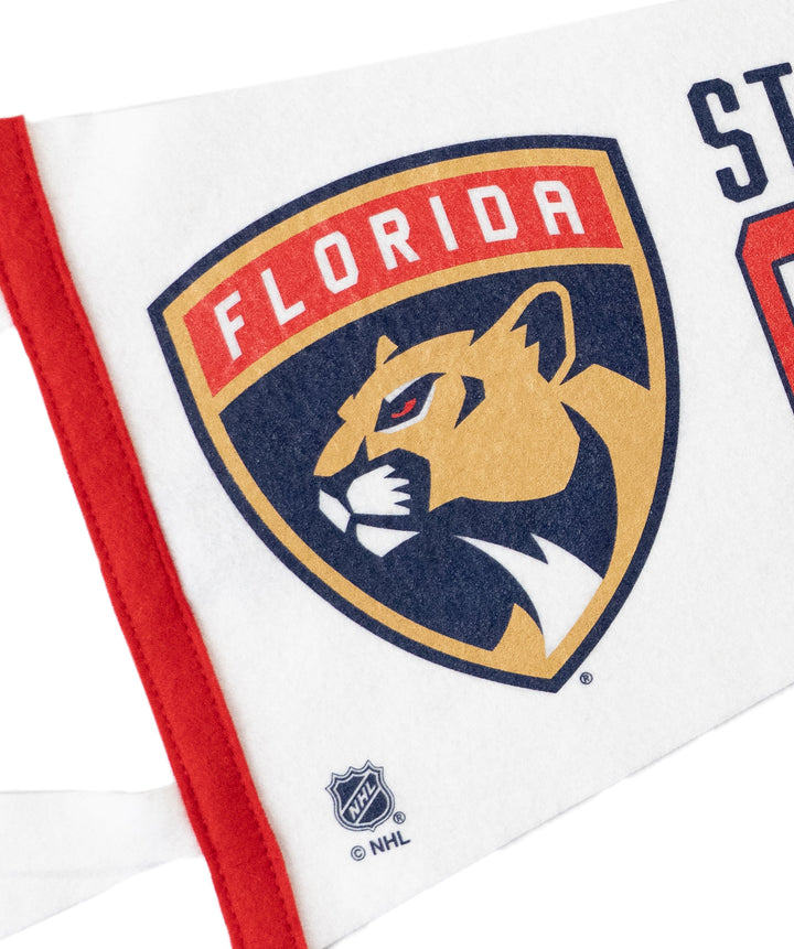 Hockey Florida Panthers Stanley Cup Champions Pennant • NHL x Oxford Pennant - - Pennant - Oxford Pennant Hockey Lifestyle | Built by Fans for Fans | Perfect Gift for hockey fan or hockey players that live in the hockey culture