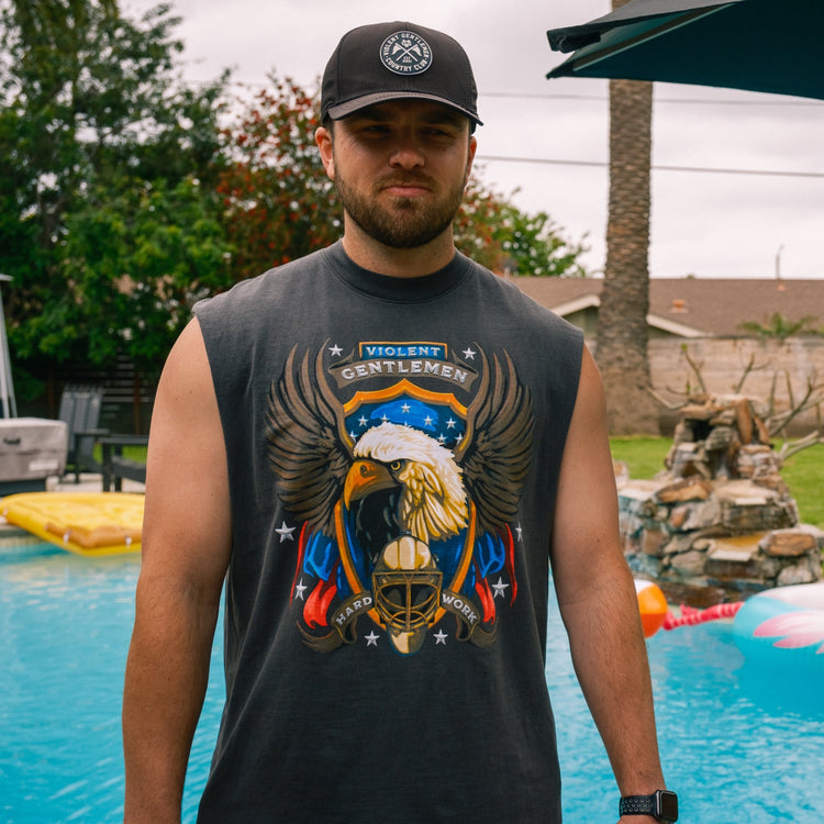 Freedom USA Sleeveless Tee - - Men's Tank Tops - Violent Gentlemen