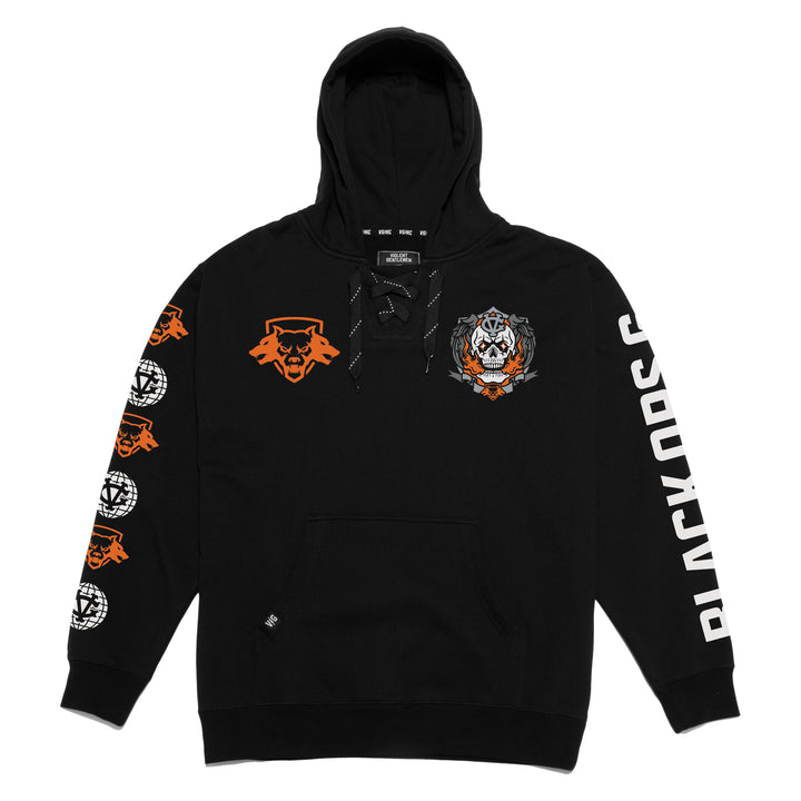 Hockey Black Ops 6 Skull Enforcer Pullover Hood - - Men's Fleece Tops - Violent Gentlemen Hockey Lifestyle | Built by Fans for Fans | Perfect Gift for hockey fan or hockey players that live in the hockey culture