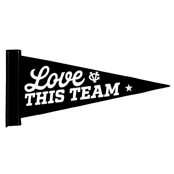 Hockey Love Hate Mini Pennant - - Accessories - Violent Gentlemen Hockey Lifestyle | Built by Fans for Fans | Perfect Gift for hockey fan or hockey players that live in the hockey culture