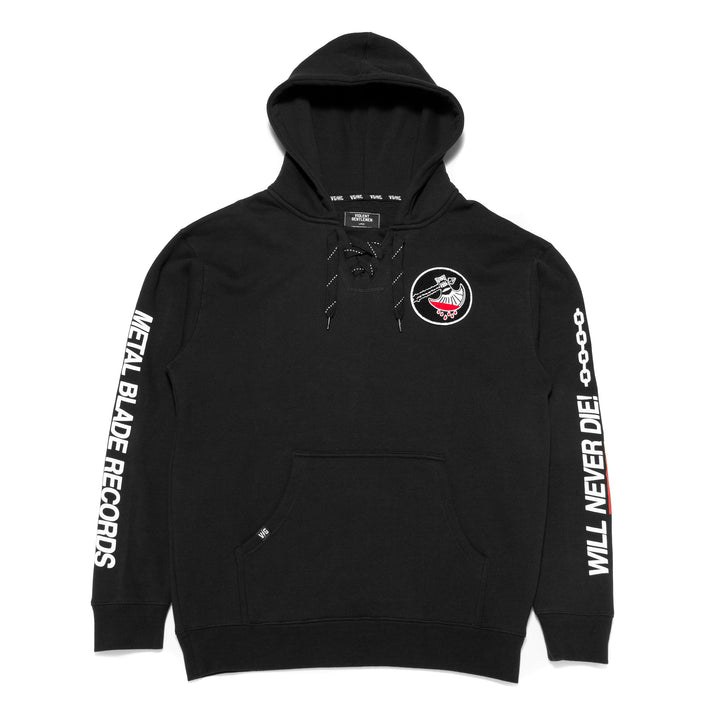 Hockey Metal Blade Enforcer Pullover Hood - - Men's Fleece Tops - Violent Gentlemen Hockey Lifestyle | Built by Fans for Fans | Perfect Gift for hockey fan or hockey players that live in the hockey culture