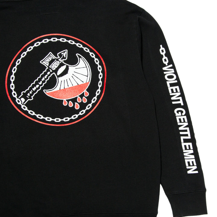 Hockey Metal Blade Enforcer Pullover Hood - - Men's Fleece Tops - Violent Gentlemen Hockey Lifestyle | Built by Fans for Fans | Perfect Gift for hockey fan or hockey players that live in the hockey culture