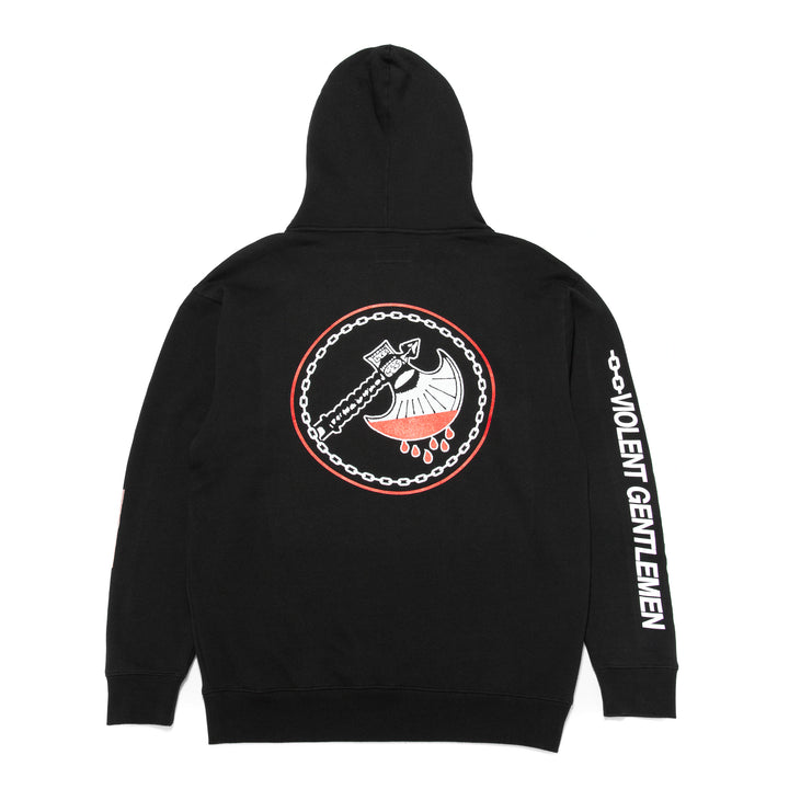 Hockey Metal Blade Enforcer Pullover Hood - - Men's Fleece Tops - Violent Gentlemen Hockey Lifestyle | Built by Fans for Fans | Perfect Gift for hockey fan or hockey players that live in the hockey culture