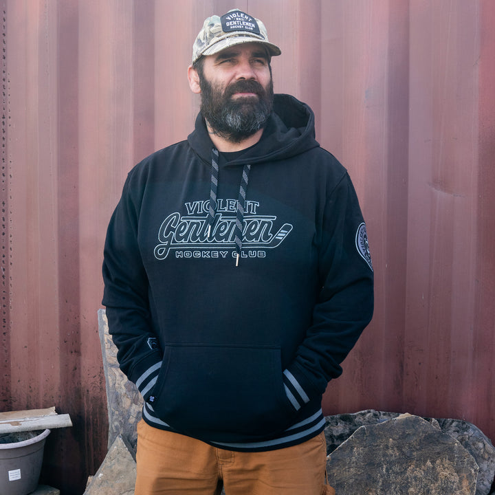Hockey Operator Premium Pullover Hood - - Men's Fleece Tops - Violent Gentlemen Hockey Lifestyle | Built by Fans for Fans | Perfect Gift for hockey fan or hockey players that live in the hockey culture