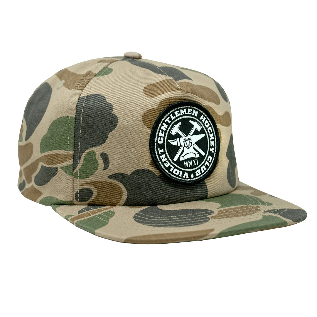 Hockey Hammerhead Patch Unstructured Hat - - Hats - Violent Gentlemen Hockey Lifestyle | Built by Fans for Fans | Perfect Gift for hockey fan or hockey players that live in the hockey culture