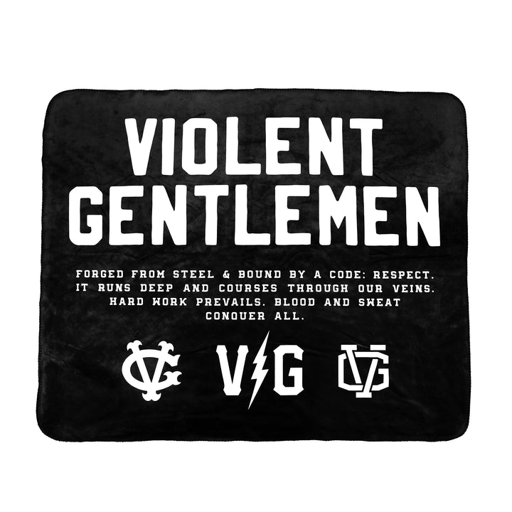 Hockey Mission Sherpa Blanket - - Accessories - Violent Gentlemen Hockey Lifestyle | Built by Fans for Fans | Perfect Gift for hockey fan or hockey players that live in the hockey culture