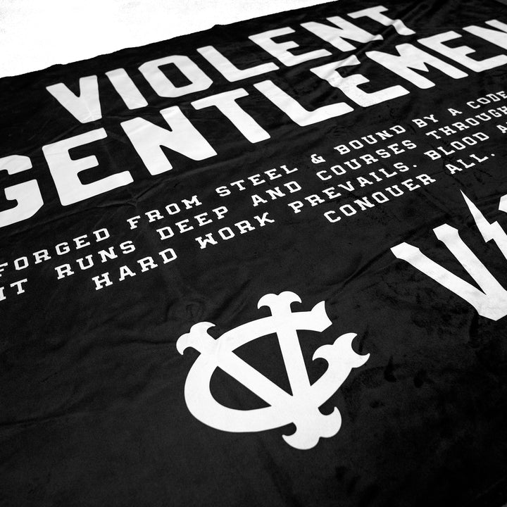 Hockey Mission Sherpa Blanket - - Accessories - Violent Gentlemen Hockey Lifestyle | Built by Fans for Fans | Perfect Gift for hockey fan or hockey players that live in the hockey culture