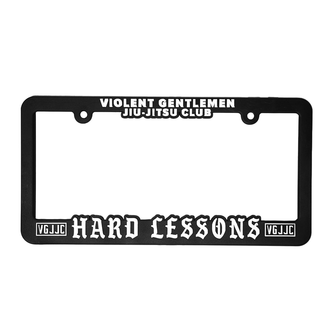 VGJJC Hard Lessons License Plate Frame