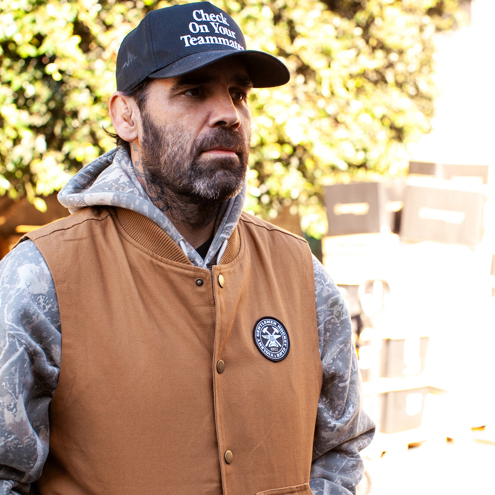 Hockey Hammerhead Workwear Vest - - Men's Jackets - Violent Gentlemen Hockey Lifestyle | Built by Fans for Fans | Perfect Gift for hockey fan or hockey players that live in the hockey culture