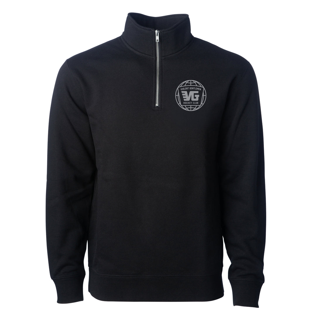 World Flyover Quarter Zip Fleece - - Men's Fleece Tops - Violent Gentlemen