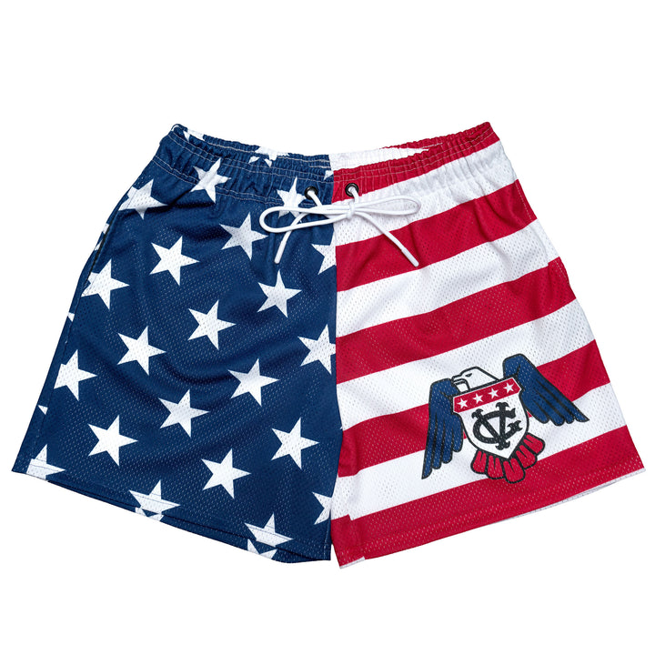 Hockey 1776 Mesh Shorts - - Men's Shorts - Violent Gentlemen Hockey Lifestyle | Built by Fans for Fans | Perfect Gift for hockey fan or hockey players that live in the hockey culture