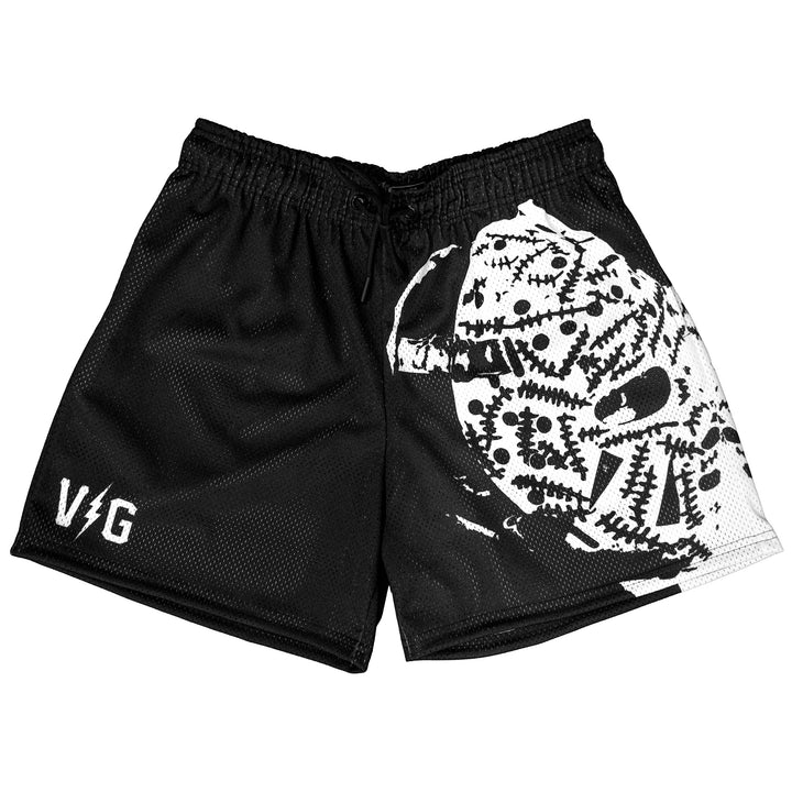 Hockey Locked In Mesh Shorts - - Men's Shorts - Violent Gentlemen Hockey Lifestyle | Built by Fans for Fans | Perfect Gift for hockey fan or hockey players that live in the hockey culture