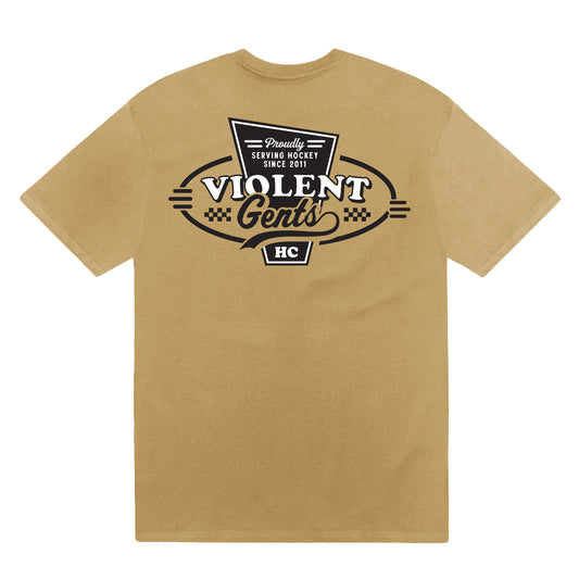 Serving Hockey Heavyweight Tee -  - Men's T-Shirts - Violent Gentlemen