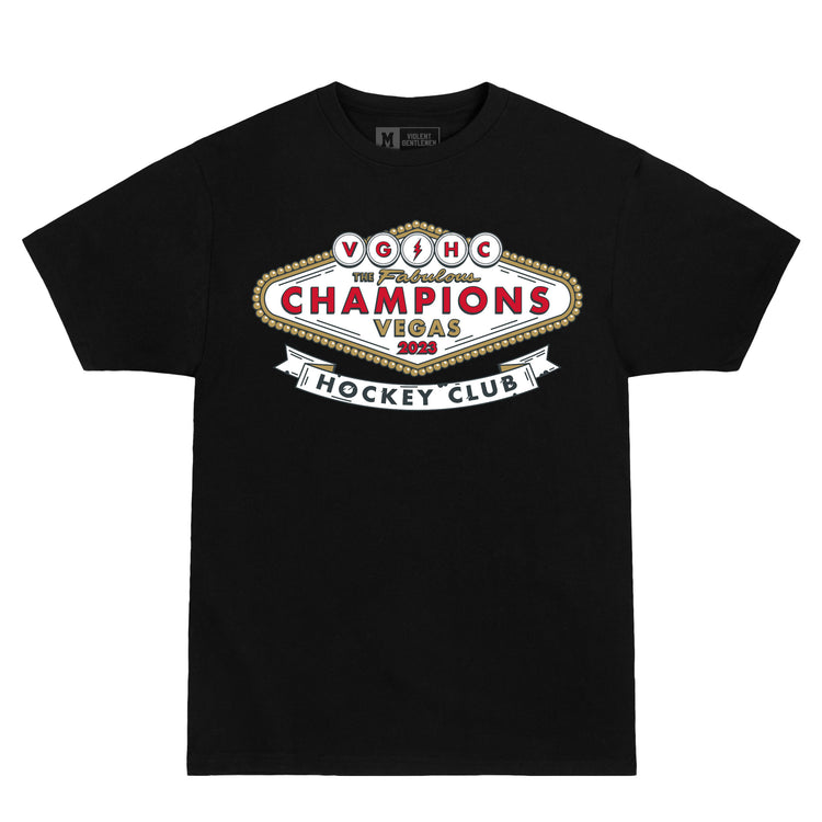 Vegas Champs 2023 Premium Tee - - Men's T-Shirts - Violent Gentlemen