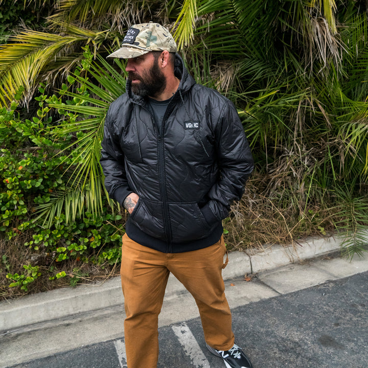 Hockey Explorer Quilted Puffy Jacket - - Men's Jackets - Violent Gentlemen Hockey Lifestyle | Built by Fans for Fans | Perfect Gift for hockey fan or hockey players that live in the hockey culture