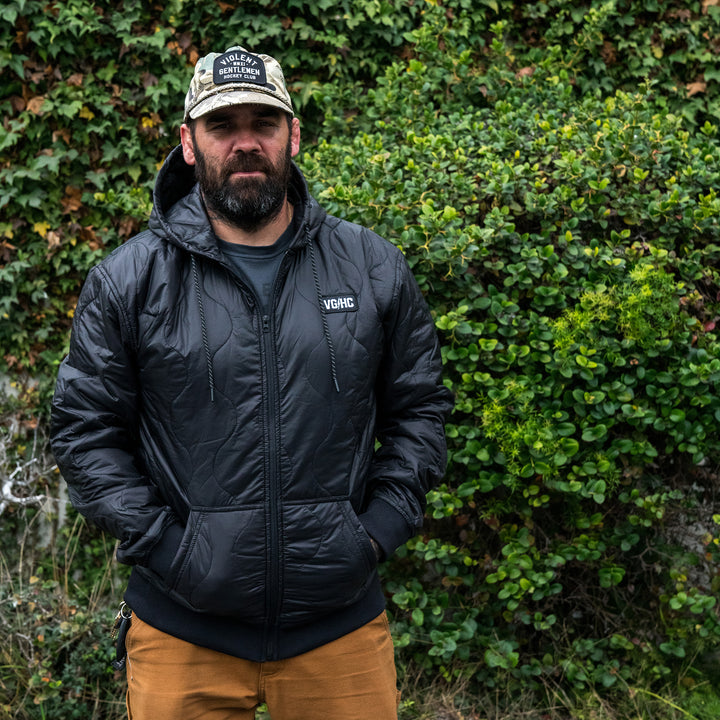 Hockey Explorer Quilted Puffy Jacket - - Men's Jackets - Violent Gentlemen Hockey Lifestyle | Built by Fans for Fans | Perfect Gift for hockey fan or hockey players that live in the hockey culture
