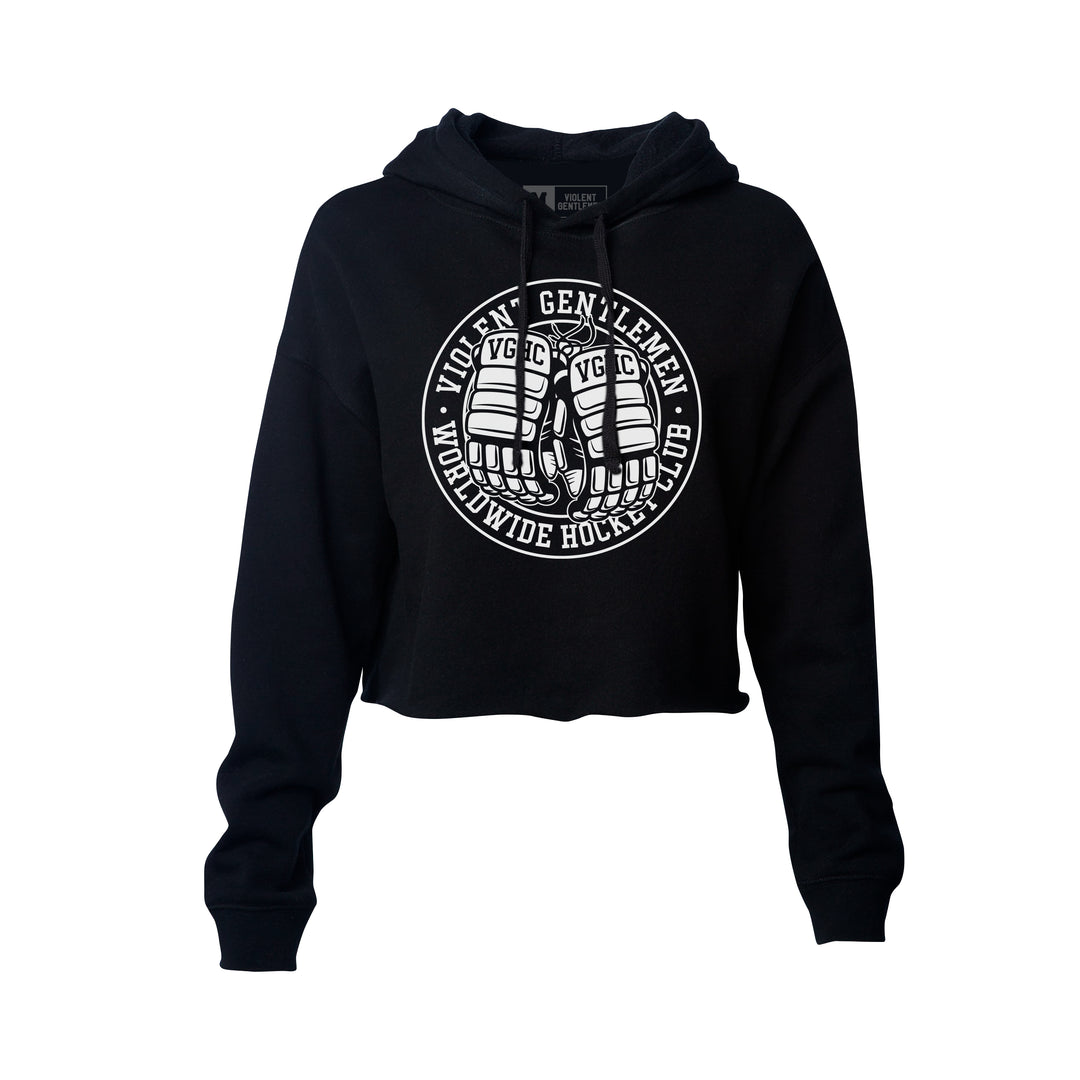 Warrior Womens Crop Hood - - Women's Fleece Tops - Violent Gentlemen