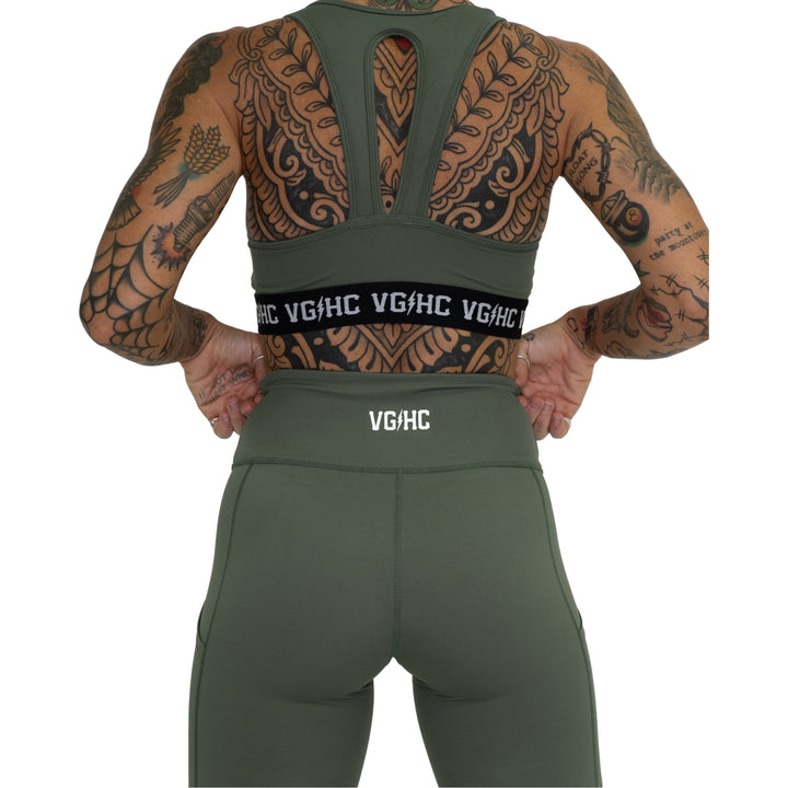 Hockey Bolt Club Womens Athletic Leggings - - Women's Leggings - Violent Gentlemen Hockey Lifestyle | Built by Fans for Fans | Perfect Gift for hockey fan or hockey players that live in the hockey culture