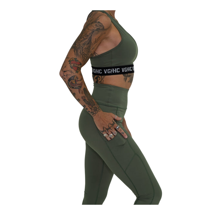 Hockey Bolt Club Womens Athletic Leggings - - Women's Leggings - Violent Gentlemen Hockey Lifestyle | Built by Fans for Fans | Perfect Gift for hockey fan or hockey players that live in the hockey culture