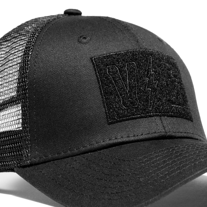 Hockey Bolts Tactical Trucker - - Hats - Violent Gentlemen Hockey Lifestyle | Built by Fans for Fans | Perfect Gift for hockey fan or hockey players that live in the hockey culture