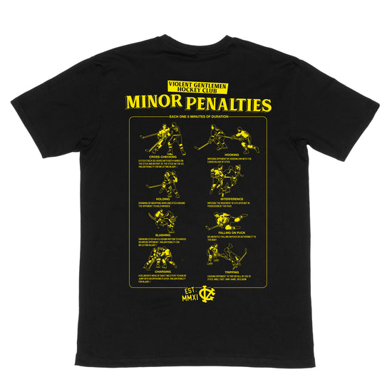Minor Penalties Heavyweight Tee -  - Men's T-Shirts - Violent Gentlemen
