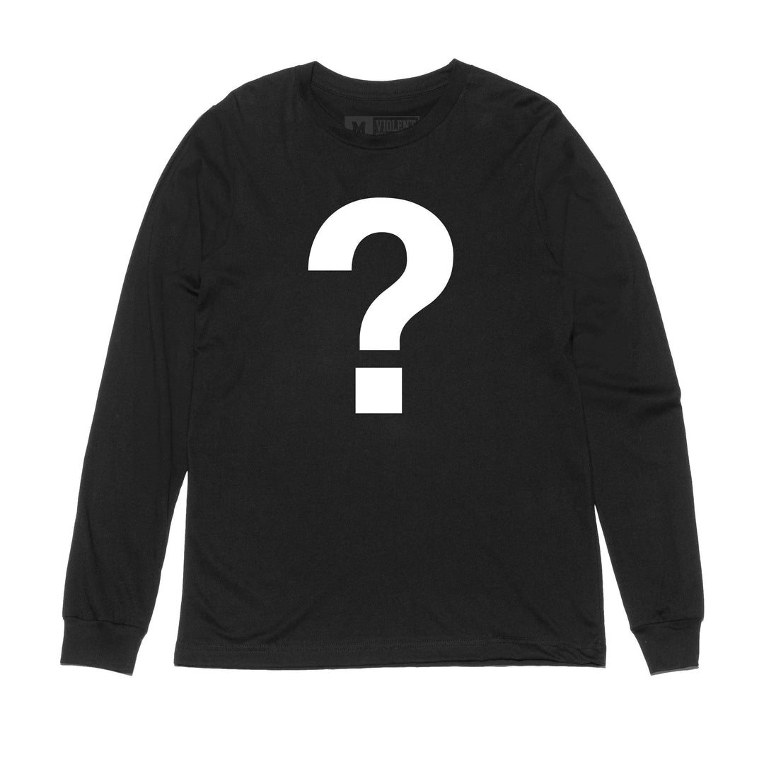 Hockey Mystery Mens Long Sleeve Tee - - Men's Long Sleeve T-Shirts - Violent Gentlemen Hockey Lifestyle | Built by Fans for Fans | Perfect Gift for hockey fan or hockey players that live in the hockey culture