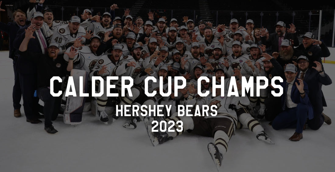 To commemorate the Hershey Bears accomplishment, we have teamed up with the AHL to create official Championship Tees and Hoodies. They're available for pre-order on the AHL website now! Check them out. 