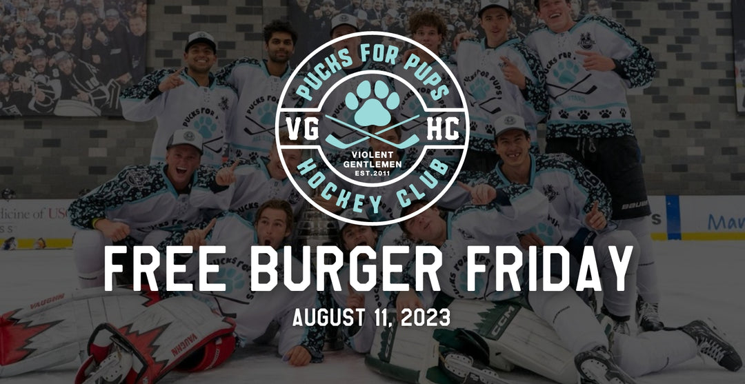 Pucks For Pups Dog Adoption - Free Burger Friday Event