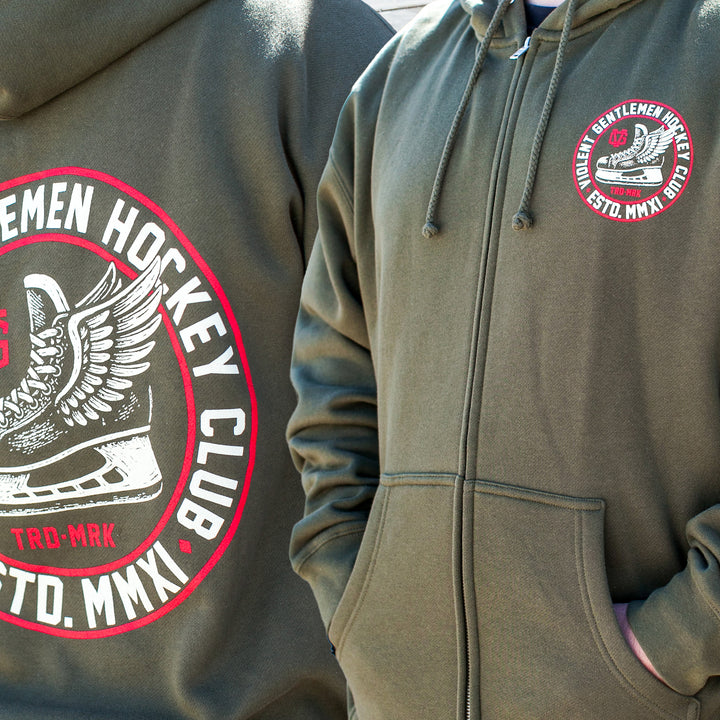 Winged Zip Hood
