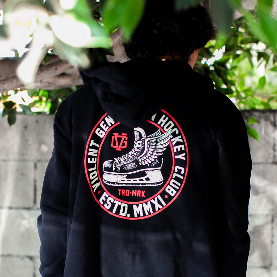 Winged Zip Hood