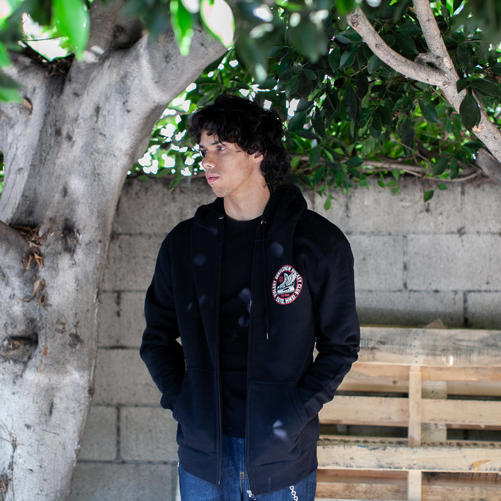 Winged Zip Hood