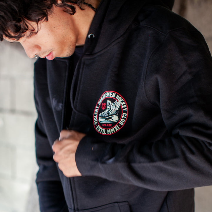 Winged Zip Hood