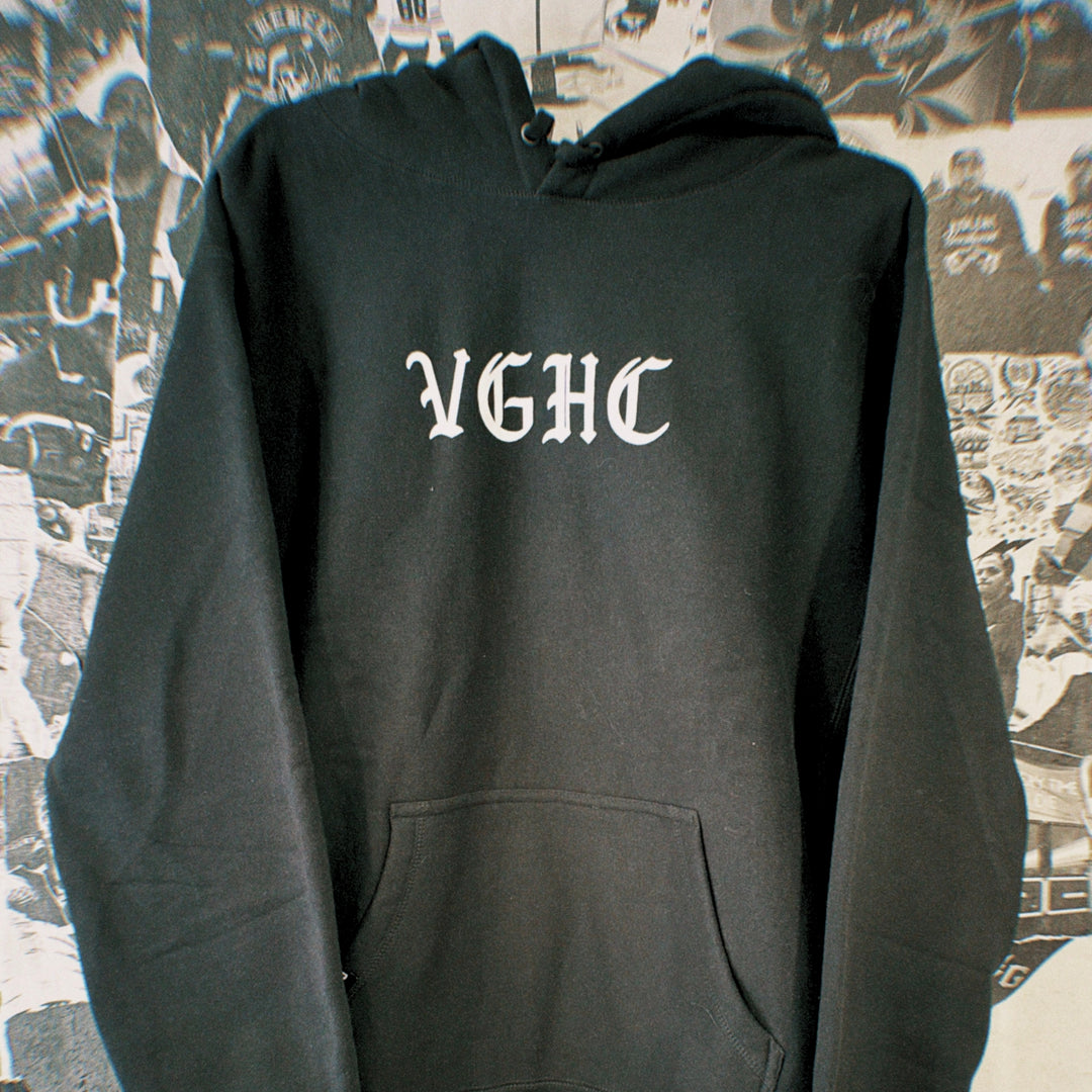 Noir Cross Grain Pullover Hood -  - Men's Fleece Tops - Violent Gentlemen